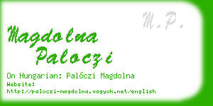 magdolna paloczi business card